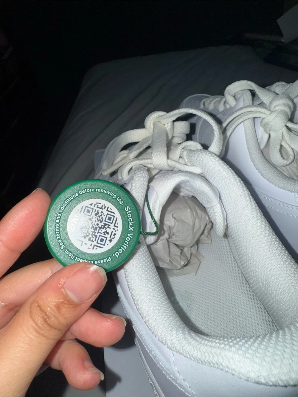 Nike Kids White Low-Top Leather Sneakers